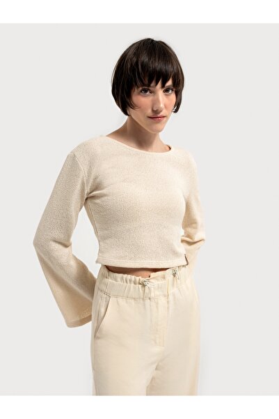 Loft Loose Crop Women's Blouse U.sleeve