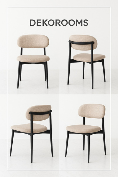 Dekoroom's Dekorooms, Metal Polo Sandalye, 4 Adet