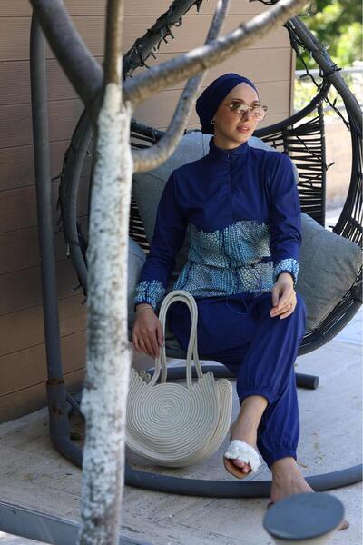 NS TASARIM MAYO Corn Desen Allerli Tasarım Tesettür Tulum Mayo