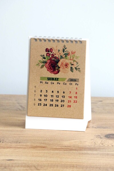 Mapi Spiralli Kraft 2026 Masa Takvimi (11X17 CM)