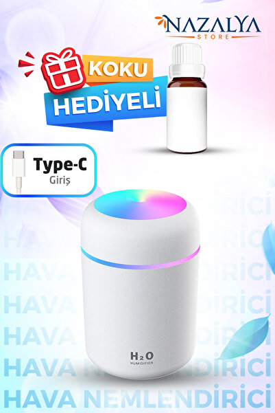 Nazalya 300 Ml Ulrasonik Araba - Oda Hava Nemlendirici Buhar Makinesi Ve Arom...