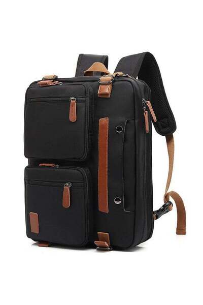 fulina 17.3 in Nylon Laptop Bag,Convertible Backpack,45X16X32 cm,for Men and Women Work School Travel