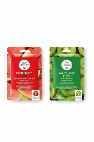 Bee Beauty Meyveli Kağıt Maske Seti 2 Adet
