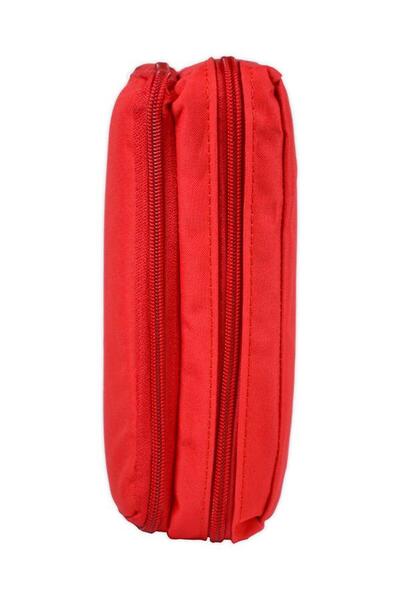 Tebag Two-Compartment Red Pencil Case