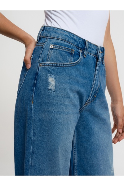 Loft Long Wide Leg Regular Fit Kadın Pantolon