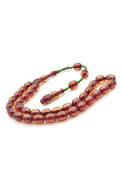 Murty99 Zeyzun Signed Capsule Cut Transparent Squeezing Amber Prayer Beads