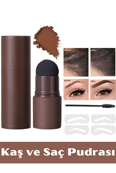 NUNUKO Kaş Pudralama Seti (Kaş Farı - Kaş Süngeri - Kaş Tarağı - Şekillendirme Aparatı)