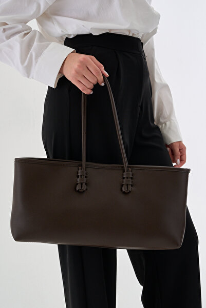 Çantacımstore Дълга дамска чанта в кафяво