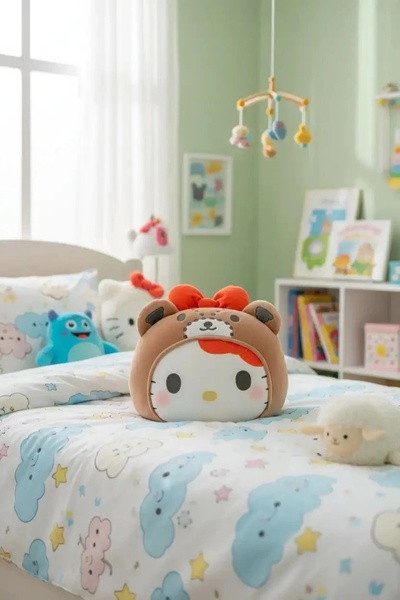 Miniso Sanrio Lisanslı Yastık Battaniye - Hello Kitty