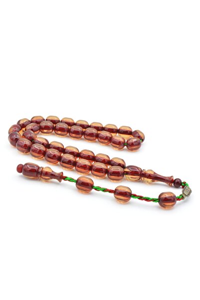 Murty99 Zeyzun Signed Capsule Cut Transparent Squeezing Amber Prayer Beads