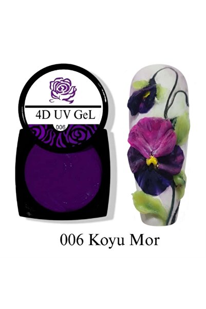 ECLAT TIRNAK NAİL ART 4D UV HAMUR JEL 006 KOYU MOR