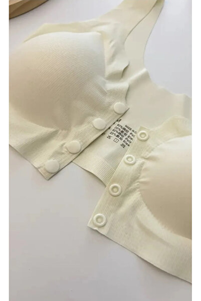 nuda luna Σουτιέν με λέιζερ κοπής με αποσπώμενο μαξιλαράκι με κουμπωτά μπροστά