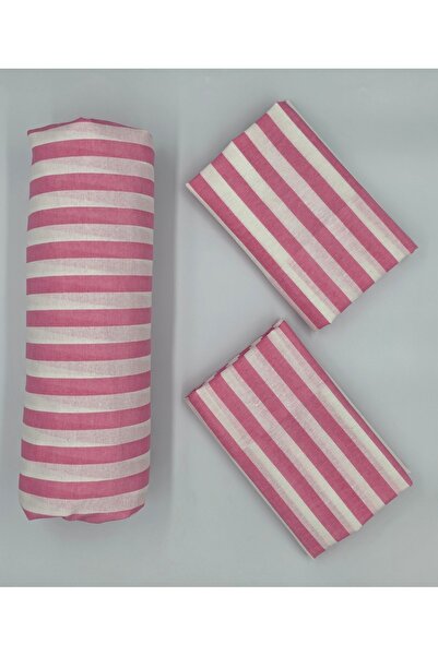 pınarhome collectıon Fabric Fitted Sheet for Pad Beds + Pillow Case with Cover (Corner Depth 30 Cm) New Season***