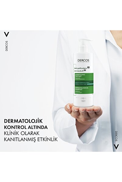 VICHYIE Dercos Anti Dandruff - Normal Ve Yağlı Saçlar İçin Kepek Karşıtı Şampuan 390 ml