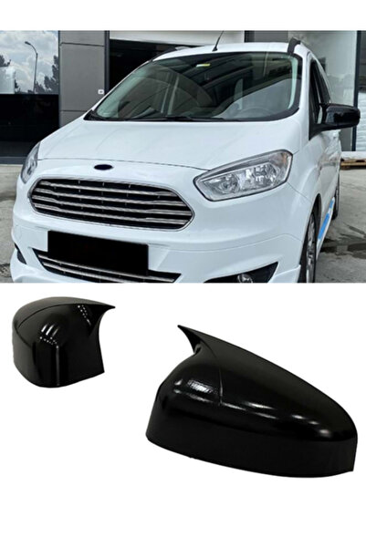 PND Ford Courier 2014-2017 Batman Yarasa Ayna Kapağı Takım Piano Black