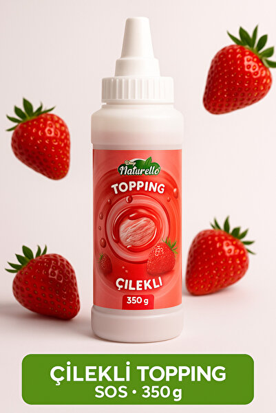 gülsan gıda Gülsan Naturello 350 g Çilekli Tatlı Sosu | Waffle, Pancake ve Do...