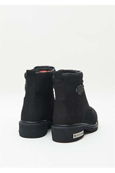 Harley Davidson Ανδρικές μαύρες μπότες Nubuck Gibson
