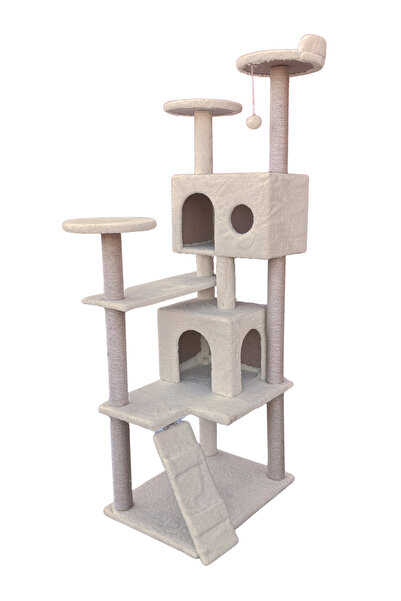 Nursoft Multi-Storey Scratching Pom-Pom Nest Cat Play House