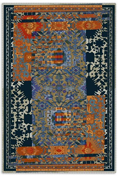 Pastel Home Kaşmir doku yumuşak kaymaz pamuk taban oturma odası salon mutfak koridor çocuk odası turuncu halı