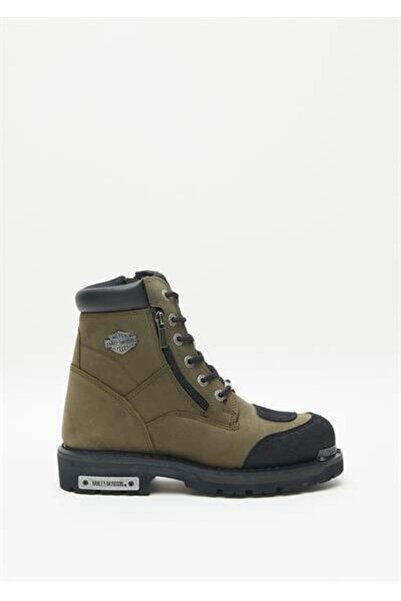 Harley Davidson Мъжки зелени ботуши от набук Renshaw