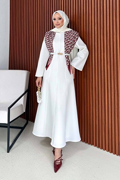 Melike Tatar Φόρεμα κατάδυσης με ζώνη 32-3701