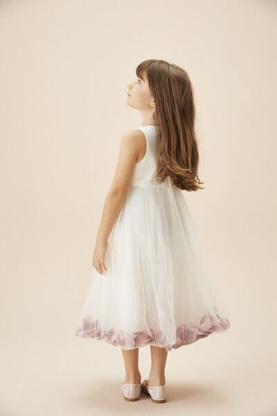 Oleg Cassini Children's Dress with Strappy Tulle Skirt