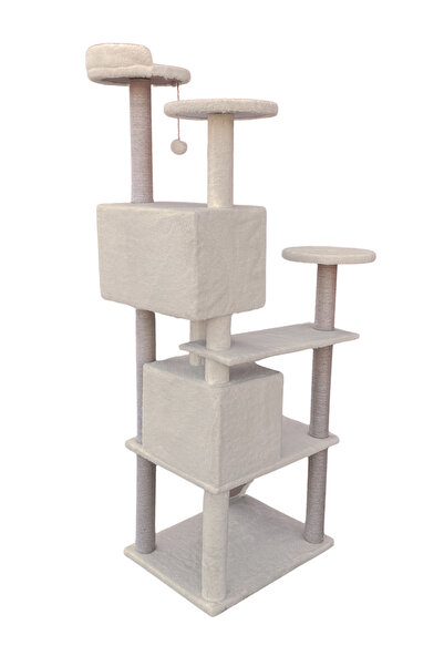 Nursoft Multi-Storey Scratching Pom-Pom Nest Cat Play House