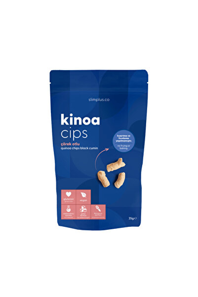 slimplus 2 Paket 35G Glutensiz Vegan Yağsız Çörekotlu Kinoa Cipsi