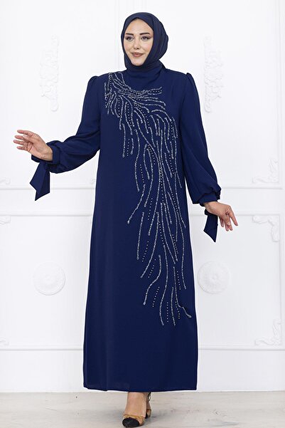 Amine Hüma İrem Tesettür Abiye Lacivert