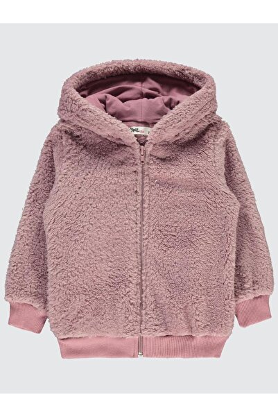 Civil Girls 2-5 Years Girl's Hooded Plum Cardigan