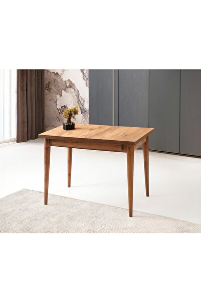 Evistro Yanlardan Açılır Büyüyen Yemek Masası Dış Budak 75x80cm SADECE MASA F...