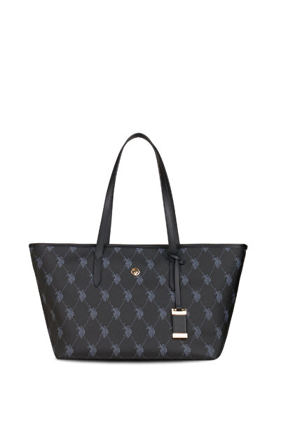 U.S. Polo Assn. Geantă de umăr pentru femei, negru-negru, Us25697, exclusiv o...