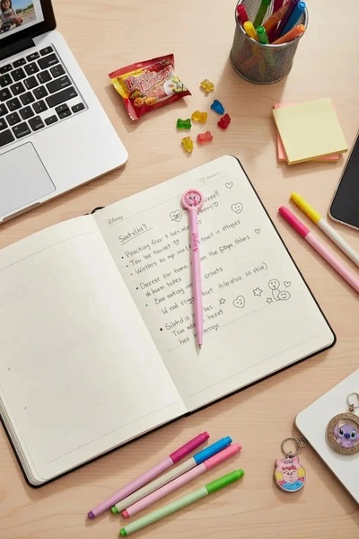 Miniso Disney Lilo&Stitch Lisanslı Angel Metal Başlıklı Dönen Tükenmez Kalem