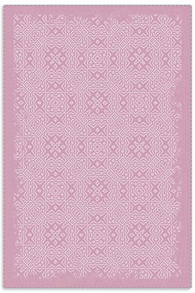 Pastel Home Modern Pink Chenille Carpet Rug Runner Fringed Washable Non-Slip ...