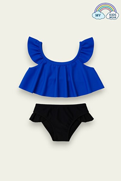 My Kids Wear Σετ μαγιό 2 τεμαχίων με λεπτομέρεια βολάν