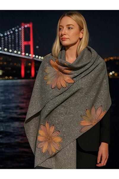 fiore fashion Sky Double Side - Şal cu imprimeu floral multicolor