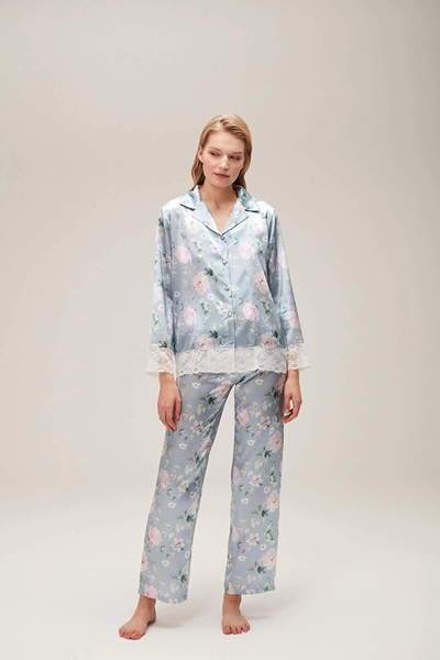NİVEMESHOME Medium Liva Lace Pajama Set