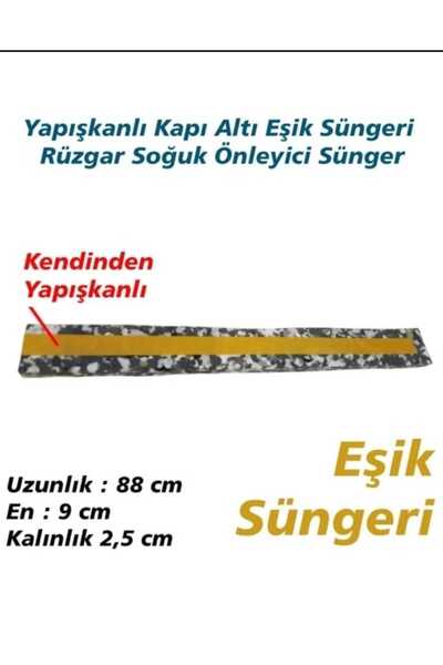 NEBİL HOME 1 τεμάχιο σφουγγάρι απομόνωσης κάτω από την πόρτα - Σφουγγάρι κατωφλίου