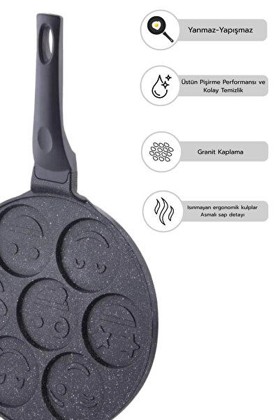 Amboss 3 Piece Cheerful Emoji Casting Pan & Double Casting Pan Set