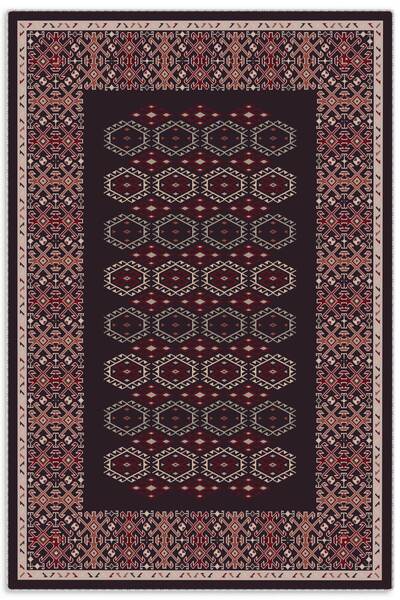 Pastel Home Ethnic Midnight Blue Chenille Carpet Rug Runner Non-Slip Washable...