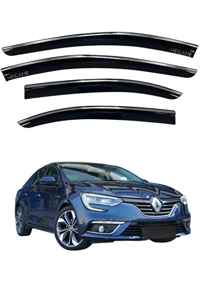 ACK Dizayn RENAULT MEGANE 4 SD 2016+ ARACA ÖZEL "ÇELİK" KROMLU CAM RÜZGARLIĞI A+