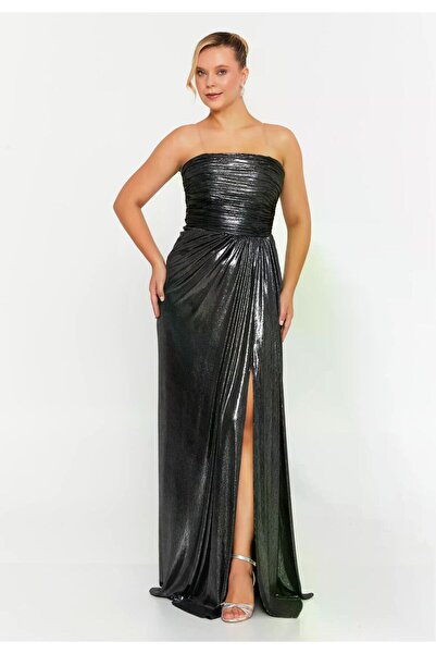 MAXXE 6044SIM STRAPTEZ LAME ELBİSE
