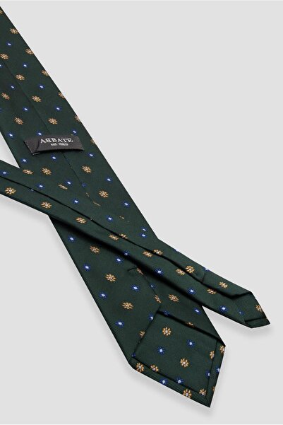 Abbate Γραβάτα 8 εκ. Μικροϊνών Πολυεστέρας Μαύρη Ανδρική Γραβάτα με σχέδιο