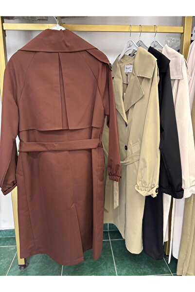 Kiremit Belted Trench Coat Standard Size