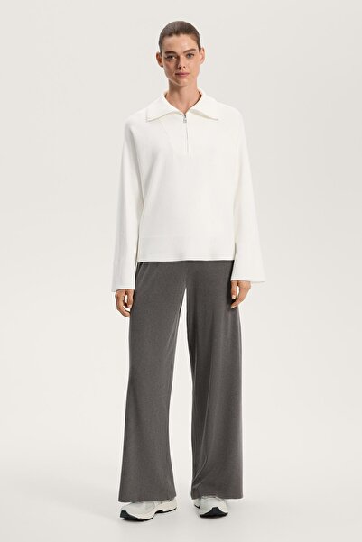 Oysho Yarım fermuarlı örgü kazak