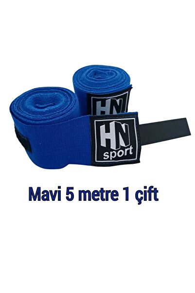 hn sport 5 m X 2 Adet Mavi Boks Kick Boks Muay Thai Wushu Sanda Tüm Sporlar i...