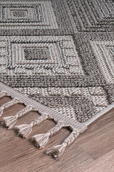 SİMEREV HALI HOME CONSEPT Bukle Dokuma İnce Saçaklı Salon Mutfak Oturma Odası halısı Yoluk Antre Çocuk Yatak Odası Kilim Halı