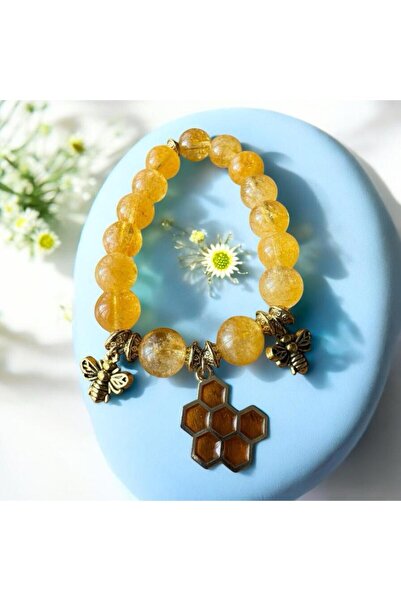 MODA سوار الطاقة من الحجر الطبيعي من السيلينيوم - سوار مصنوع يدويًا مع رموز ا...