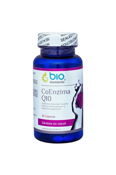 Bio Elemente Coenzima Q10, Supliment Pentru Sistemul si Detoxifierea Organismului, 30 Capsule