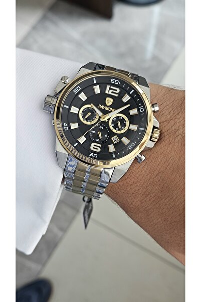 Raymond Rym-4702 Men's Sports Watch Ipg-Bk